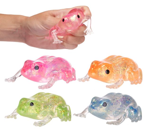 FROG Squishy Rana in Maltose Glitter 8,5cm In espo da 12pz…x12…x168